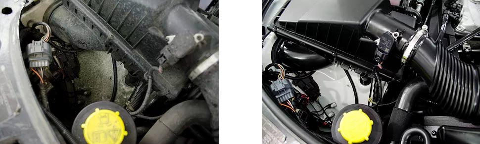 Детейлинг мойка двигателя