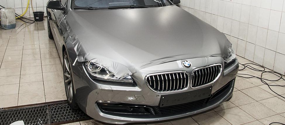 Оклейка авто в серый цвет