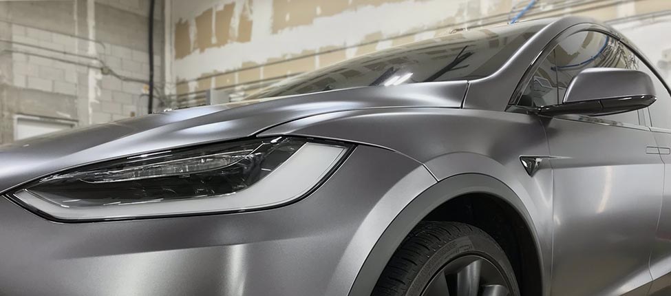 Оклейка серой пленкой