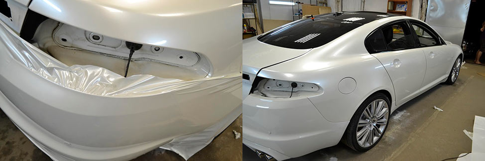 Оклейка авто белый перламутр