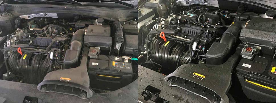 Детейлинг двигателя